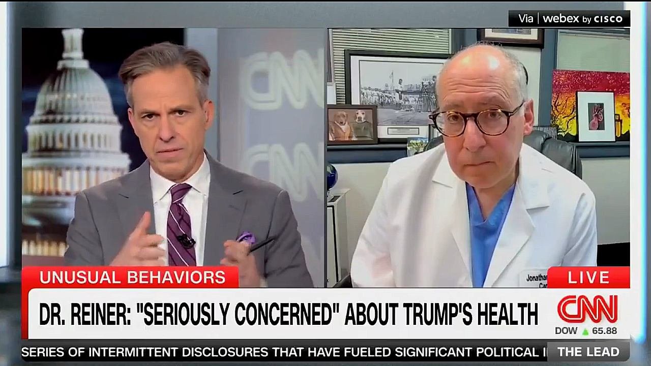 SHAMELESS Jake Tapper Brings On Doctor To Peddle FAKE Trump Health Smears