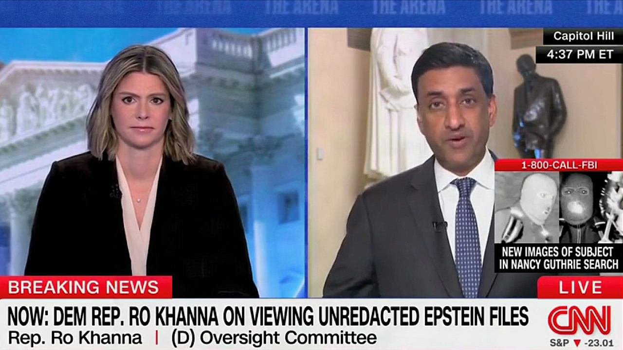 CNN Host Asks Ro Khanna If Lawmakers Can Just ‘Control-F’ For Names In Epstein Files