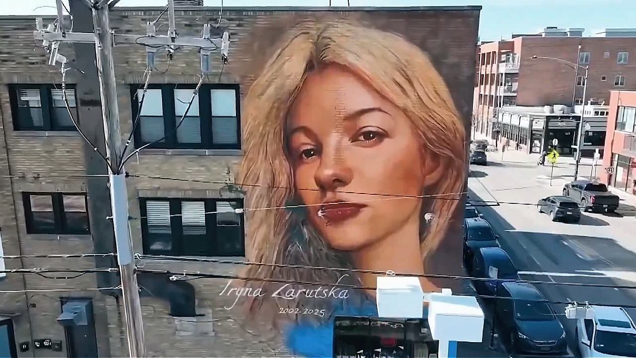 Leftist VANDALS Again Hit Chicago Mural Of Murdered Ukrainian Iryna