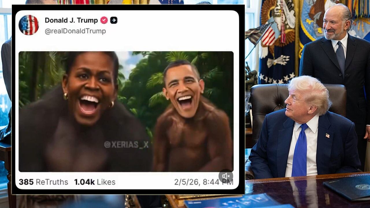 Democrats&rsquo; FAKE OUTRAGE Explodes As Trump &lsquo;Posts Video&rsquo; Depicting Obamas As MONKEYS