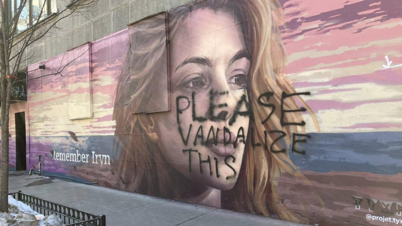 Leftist VANDALS Deface Murals Honoring Murdered Ukrainian Iryna Zarutska