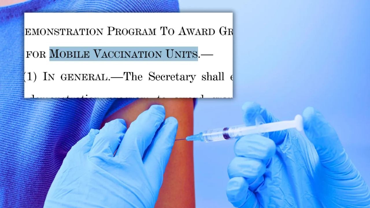 Bill To Deploy Federally Funded ‘Mobile Vaccination Units’ Introduced