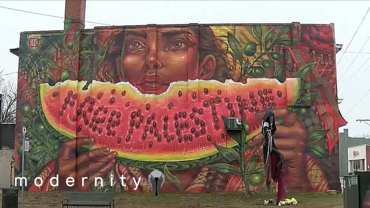 Diversity Wars: Pro-Palestine Watermelon Mural Triggers Black Community In Richmond - modernity