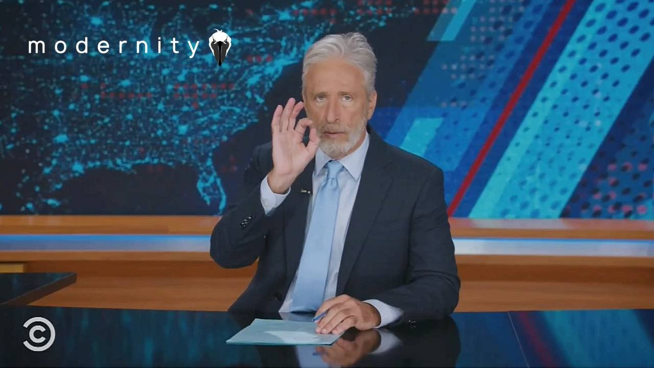 Watch: Jon Stewart Gives Trump Rare Credit