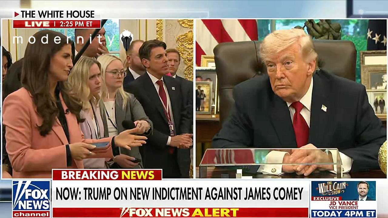 Trump Has Choice Words For Comey As He Is Arrested Over &rsquo;86 47&prime; Seashell Threat - modernity