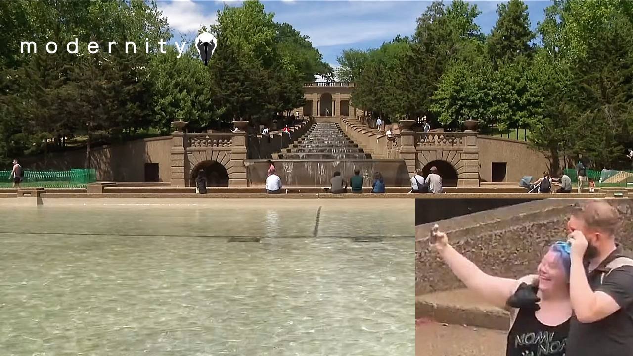 Great Again: Blue-Haired Liberals Seen Enjoying Beautifully Restored DC Park Fountain - modernity