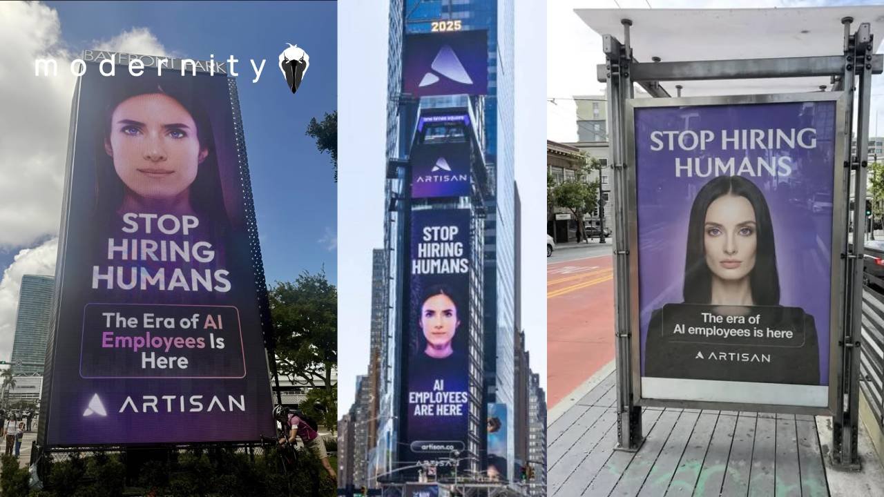&ldquo;Stop Hiring Humans&rdquo; Billboards Are Appearing In U.S. Cities&hellip; - modernity
