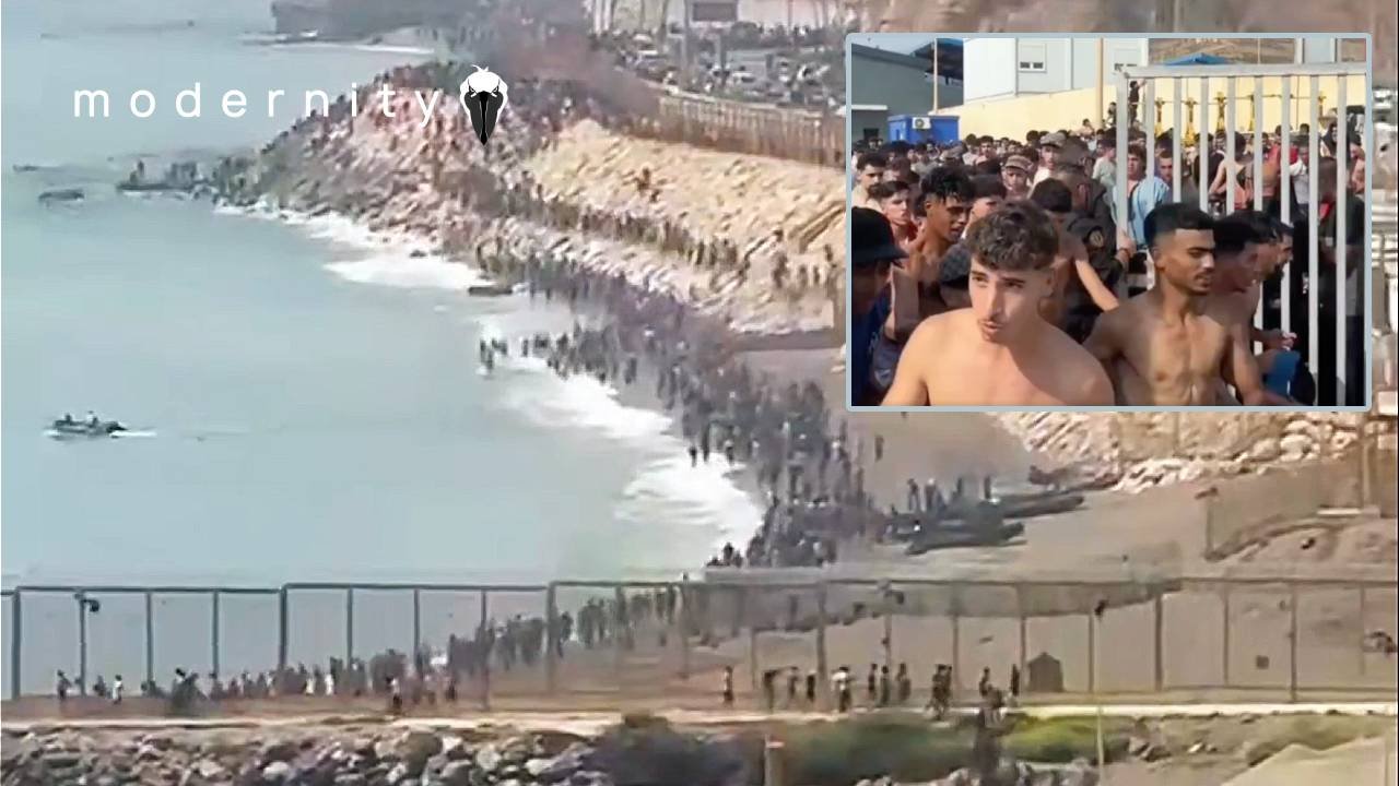 INSANE Footage Captures TENS OF THOUSANDS Of Illegals INVADING Spain - modernity
