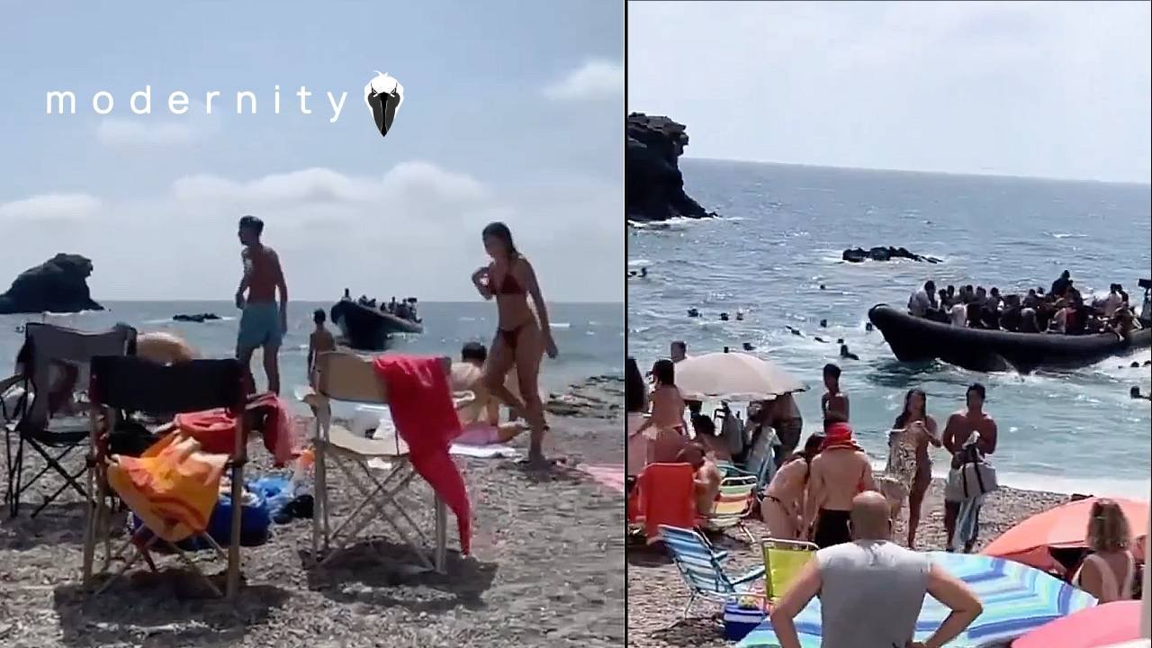 Spanish Beach STORMED As Ceuta CHAOS Spreads - modernity